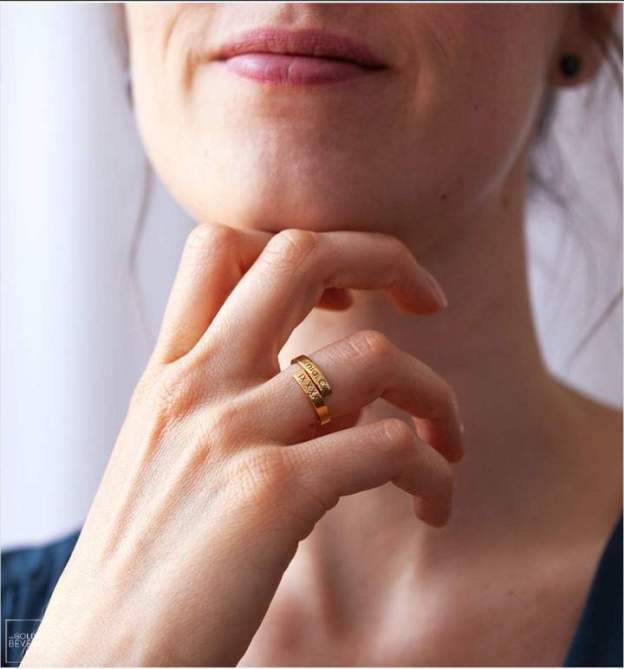 Mother's Day Gift  Personalized Couple Name Ring Two Names Ring Wedding Gift Anniversary Gift-Engravingift