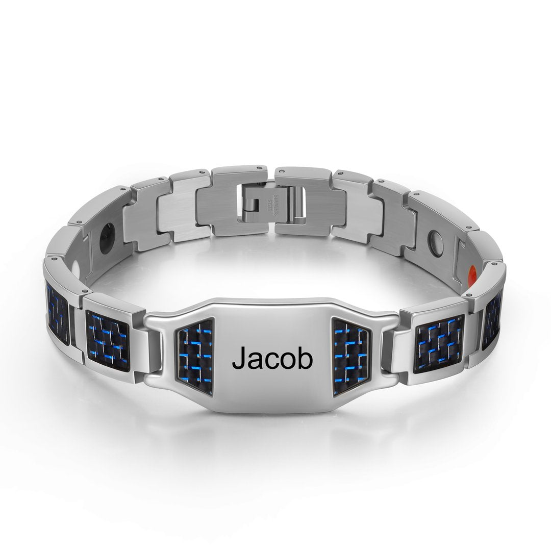 Father's Day Gift Personalized Men Bracelet Custom Name Bracelet for Him