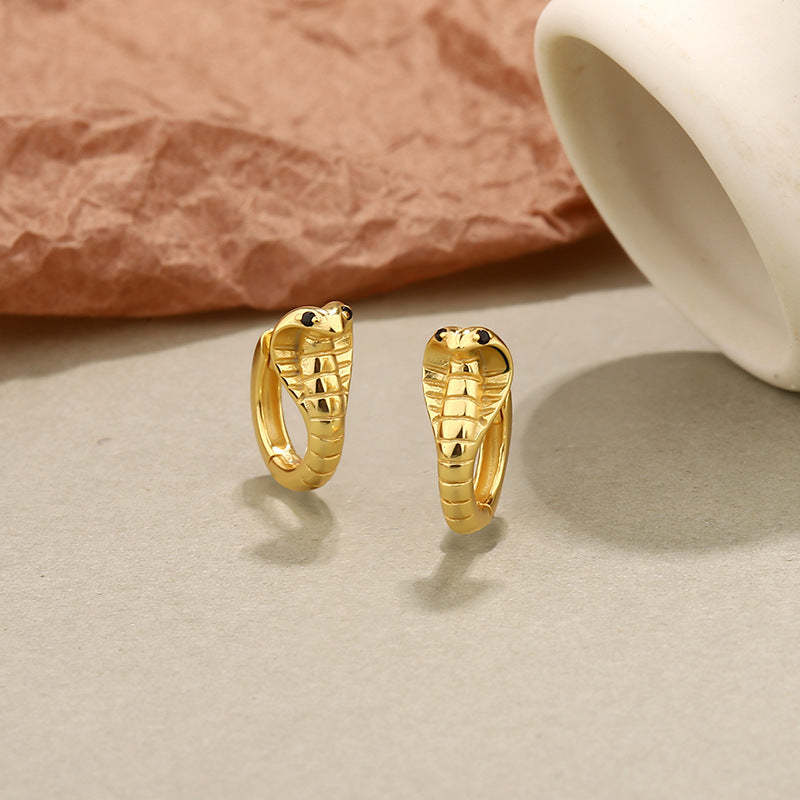 Mother's Day Gift Vintage Snake Ring and Earrings in Gold Gifts for Her-Engravingift