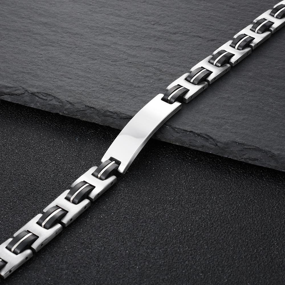 Christmas Gift Mens Bracelet Engravable Waterproof Bracelets