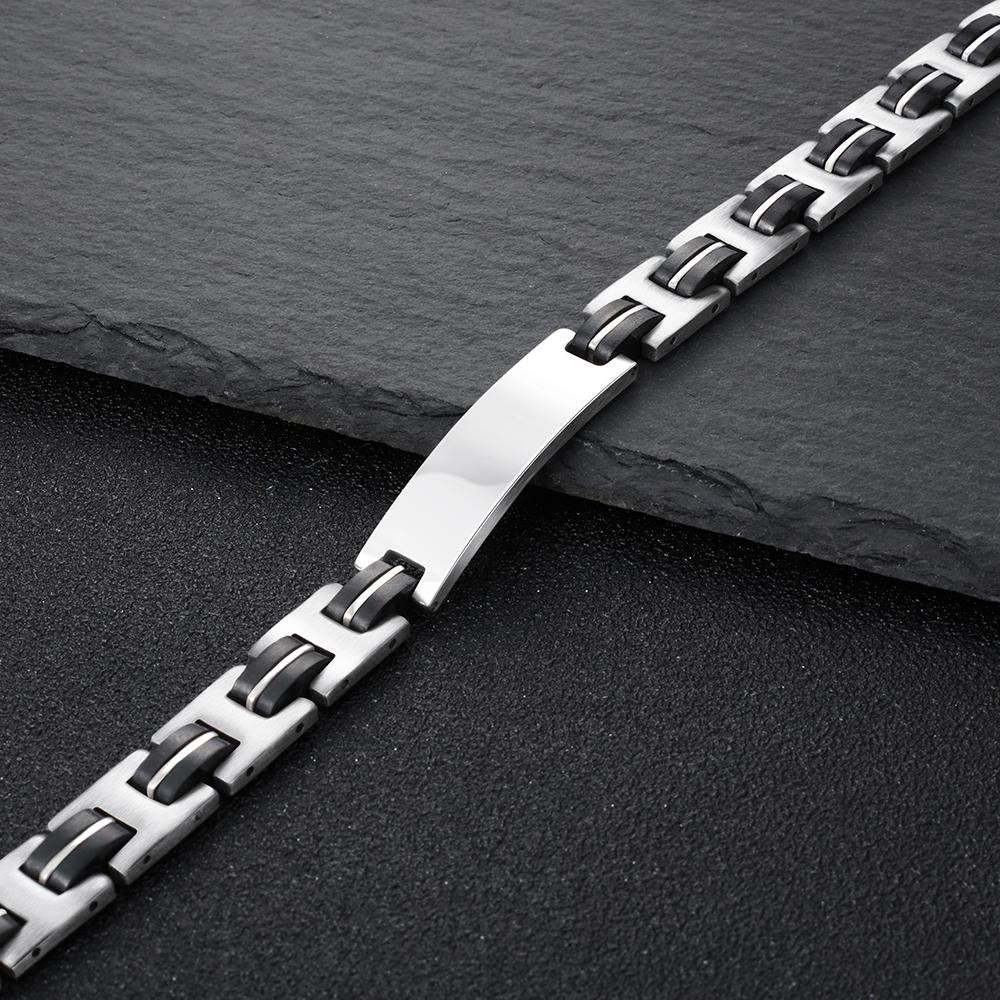 Christmas Gift Mens Bracelet Engravable Waterproof Bracelets