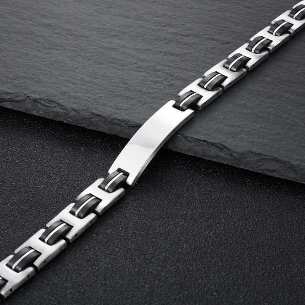 Christmas Gift Mens Bracelet Engravable Waterproof Bracelets