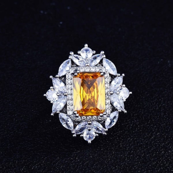 Christmas Gift Luxury gemstone necklace ring