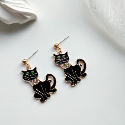 'Daze Black Cats' Earrings Myron Earring MelodyNecklace