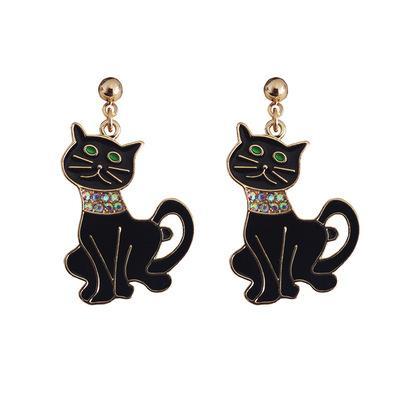 'Daze Black Cats' Earrings Myron Earring MelodyNecklace