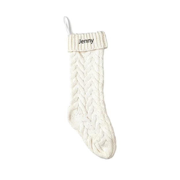 Christmas Needlepoint Stockings Personalized Name Knitting Stockings Decoration