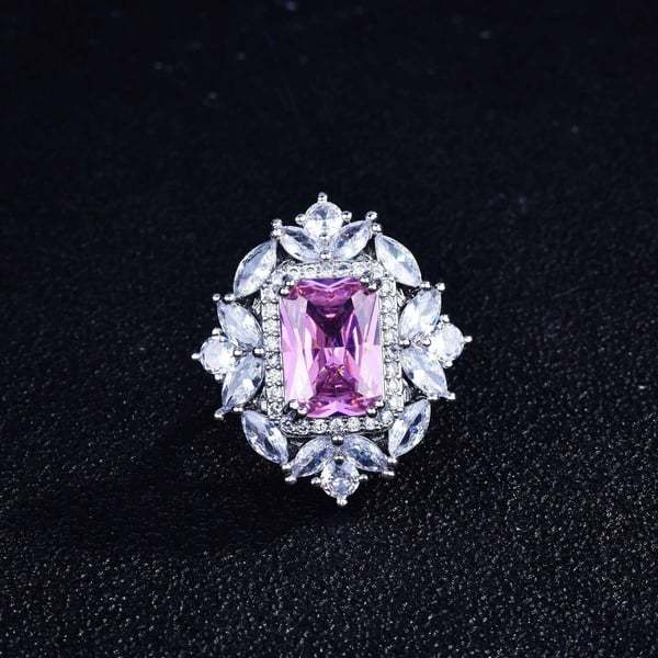 Christmas Gift Luxury gemstone necklace ring