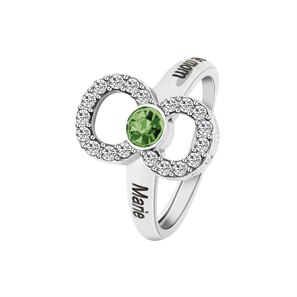 Mother's Day Gift Infinity Love Mom Symbol Ring-Engravingift