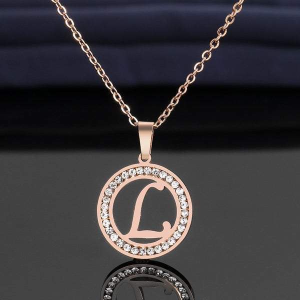 Diamond Inlaid A-Z Necklace mylongingnecklace