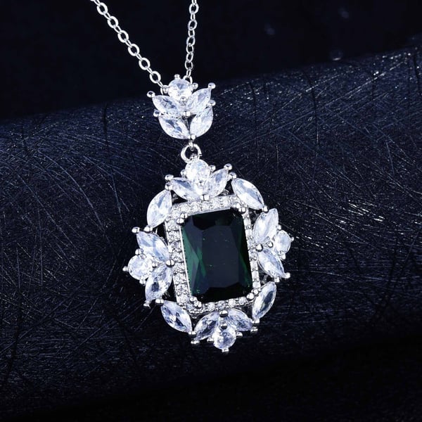 Christmas Gift Luxury gemstone necklace ring