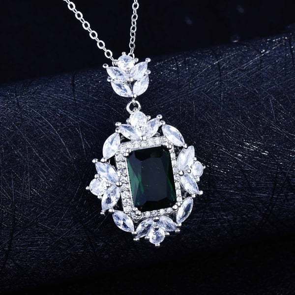 Christmas Gift Luxury gemstone necklace ring