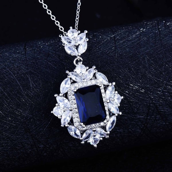 Christmas Gift Luxury gemstone necklace ring