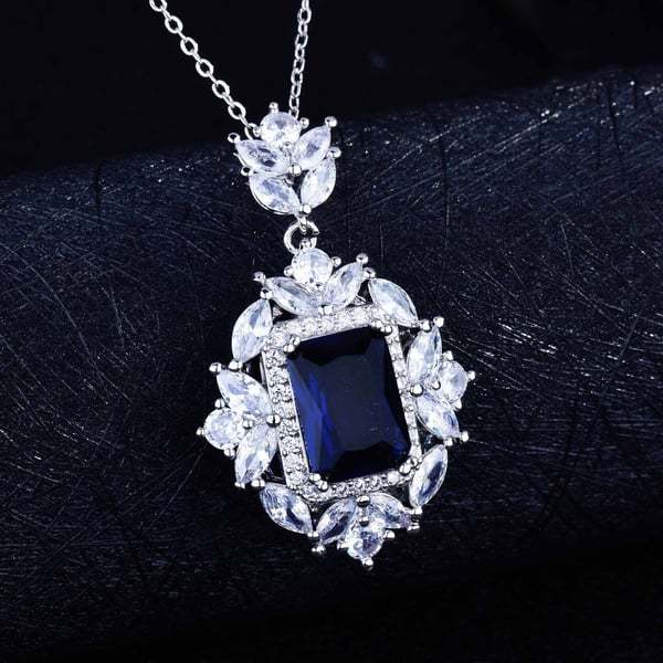 Christmas Gift Luxury gemstone necklace ring