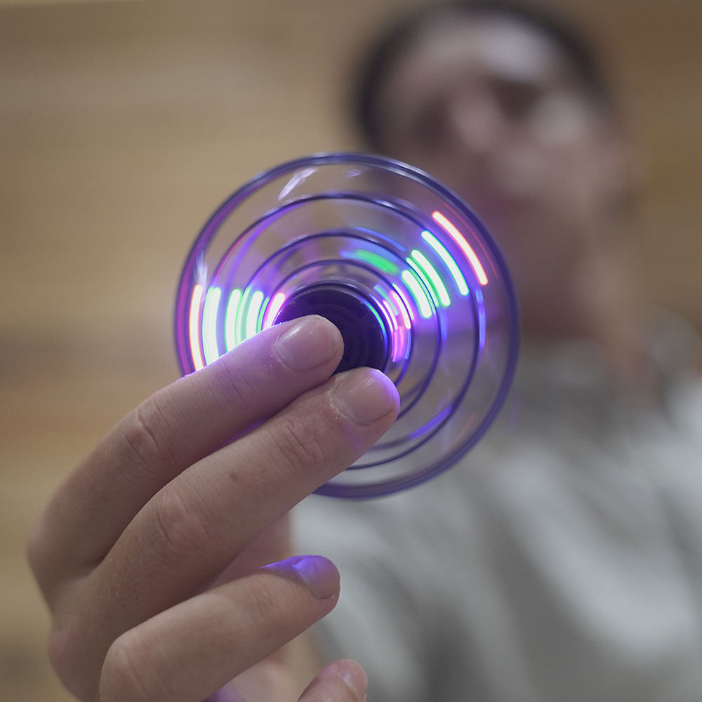 Christmas Gift Flying Spinner Toy Hand Operated Mini Drones Led Lights Flying Toys-Engravingift
