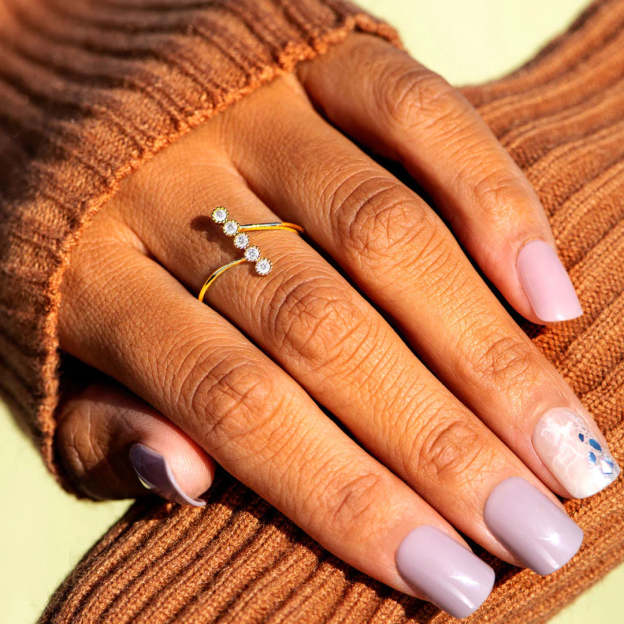 Mother's Day Gift To My Dearest Daughter Dots Ring "Be Badass Everyday"-Engravingift