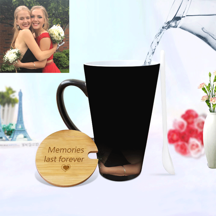 Christmas Gift Custom Photo Magic Mug Personalized Color Changing Cup