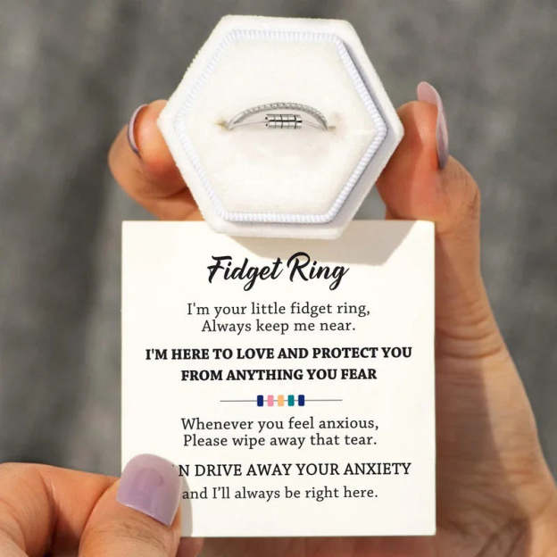 Mother's Day Gift For Daughter - S925 Drive Away Your Anxiety Layer Beads Fidget Ring-Engravingift