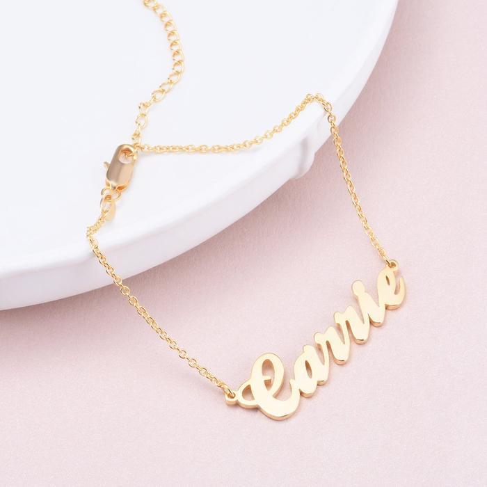 Mother's Day Gift Classic Name Anklet Personalized Name Anklets-Engravingift