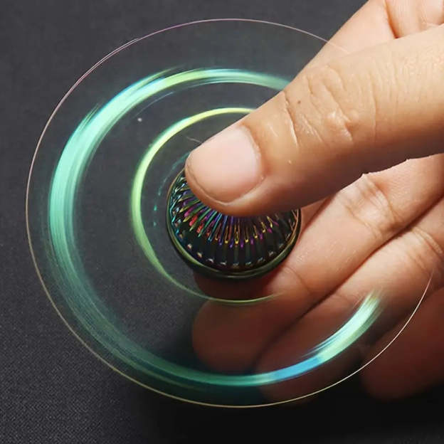Fidget Spinner Magic Power Orb ADHD Anxiety Toys Stress Relief Reducer Spin Fidgets EDC Hand Bearing Tri Spinner Finger Spinners Toy Focus Fidgeting Restless Novelty Gift For Adults Kids-Engravingift