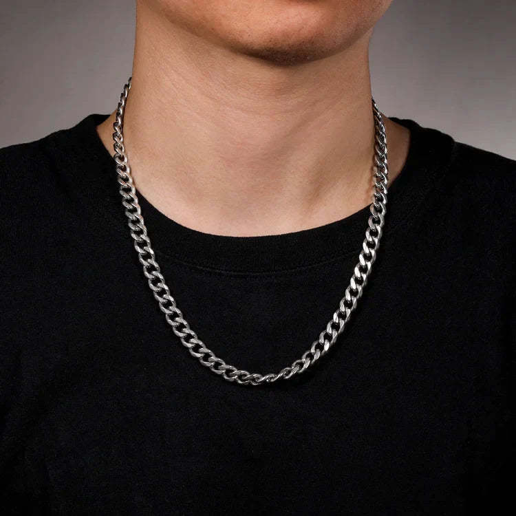 Father's Day Gift To My Dear Son Cuban Chain Necklace Stainless Steel Necklace Warm Gifts
