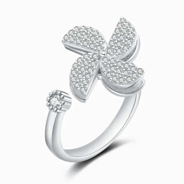 Mother's Day Gift Windmill Fidget Ring Anxiety Spinning Ring for Daughter Granddaughter-Engravingift