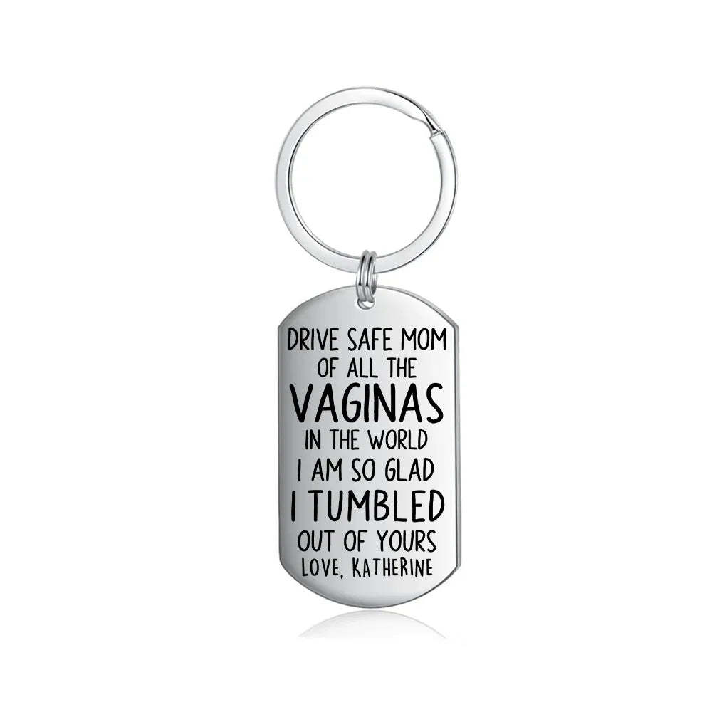 Mother's Day Gift Drive Safe Mom Personalized Photo Keychain For Mother-Engravingift