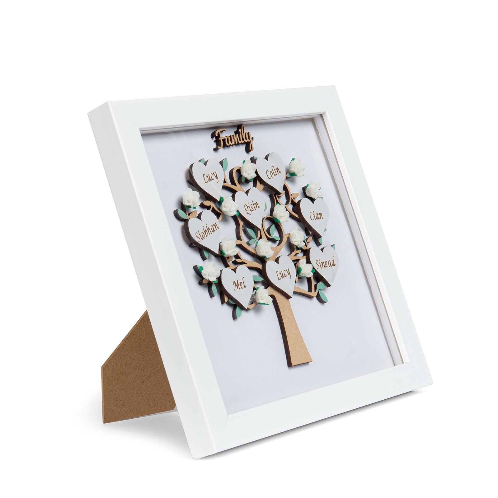 Mother's Day Gift Personalized Family Tree Frame Night Light Custom 5 Names Gifts for Family-Engravingift