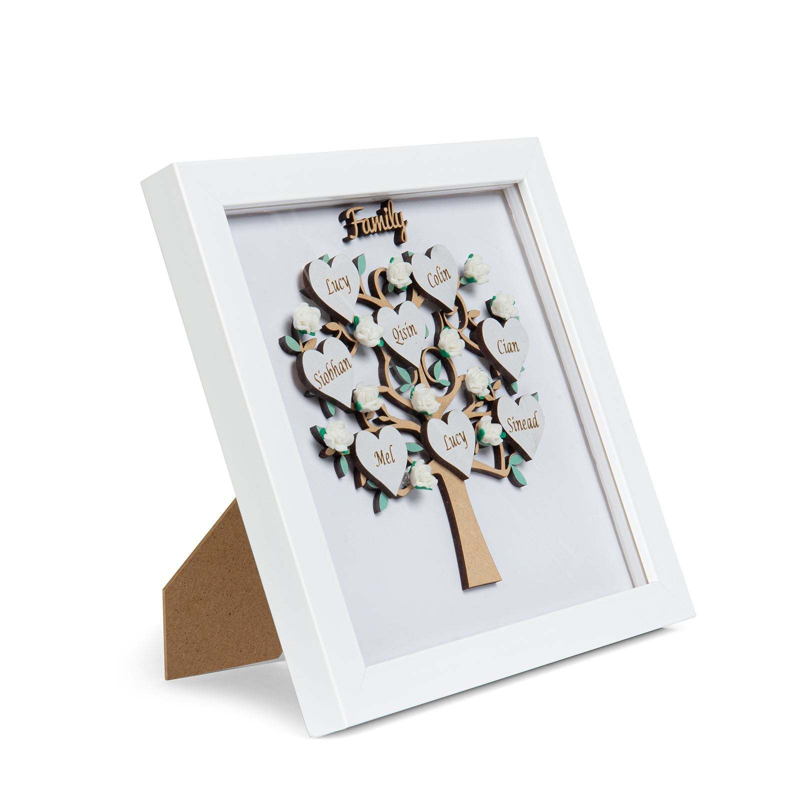 Mother's Day Gift Personalized Family Tree Frame Night Light Custom 5 Names Gifts for Family-Engravingift