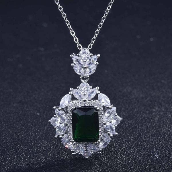 Christmas Gift Luxury gemstone necklace ring