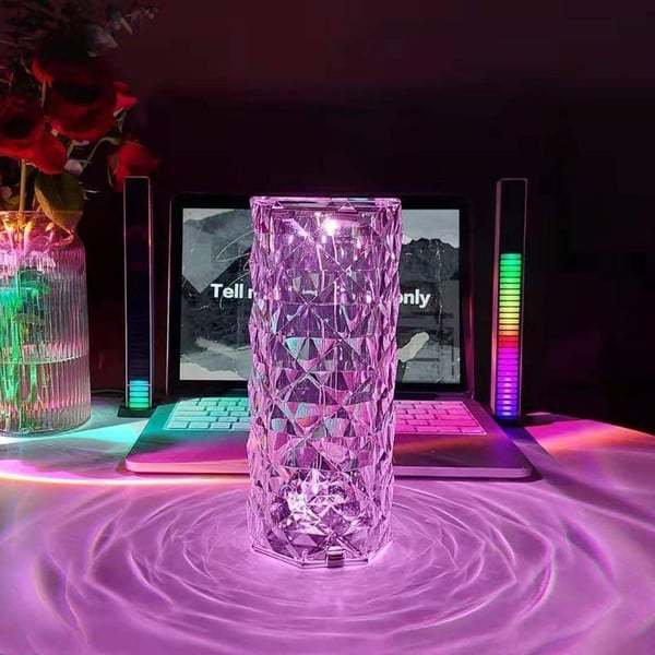 Christmas Gift Touching Control Rose Crystal Lamp - Buy 2 Free Shipping-Engravingift