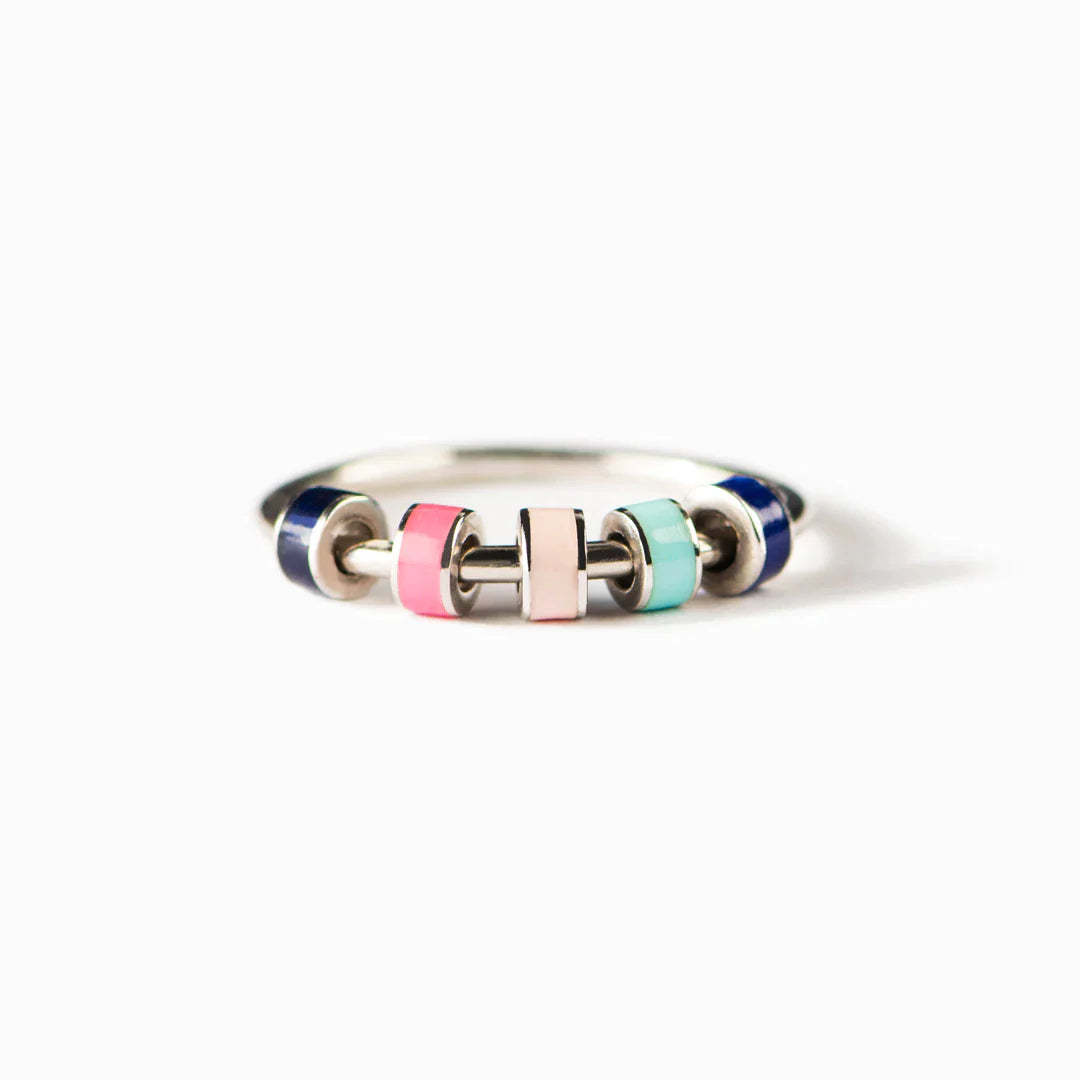 Mother's Day Gift To My Daughter Anxiety Relieving Enamel Fidget Ring-Engravingift