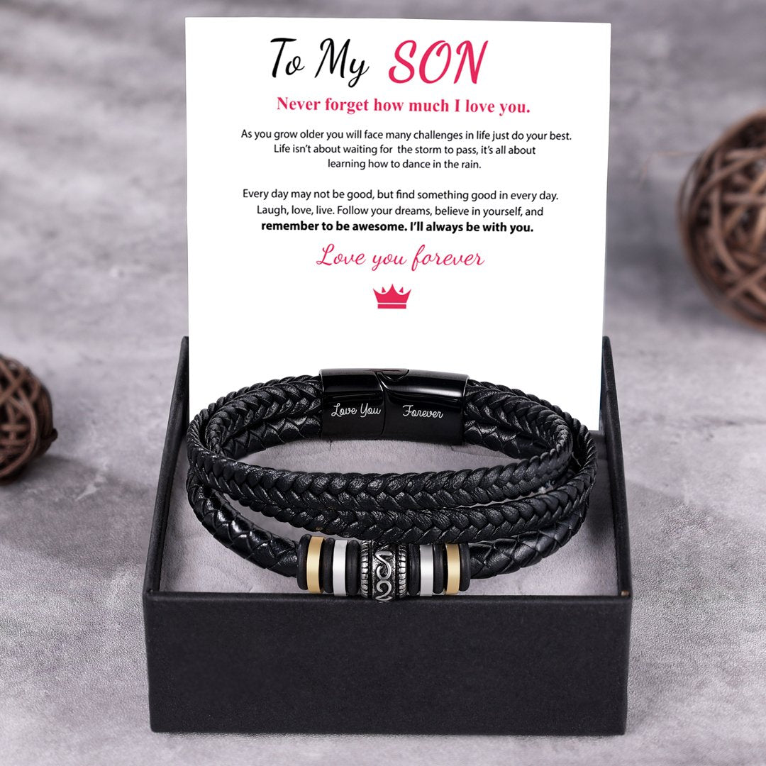 Christmas Gift To My Son Bracelet "I Will Always Be With You"