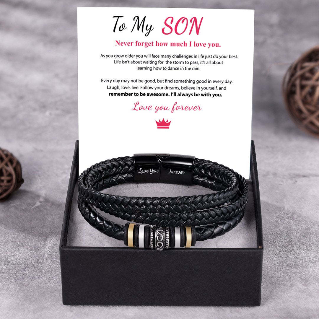 Christmas Gift To My Son Bracelet "I Will Always Be With You"