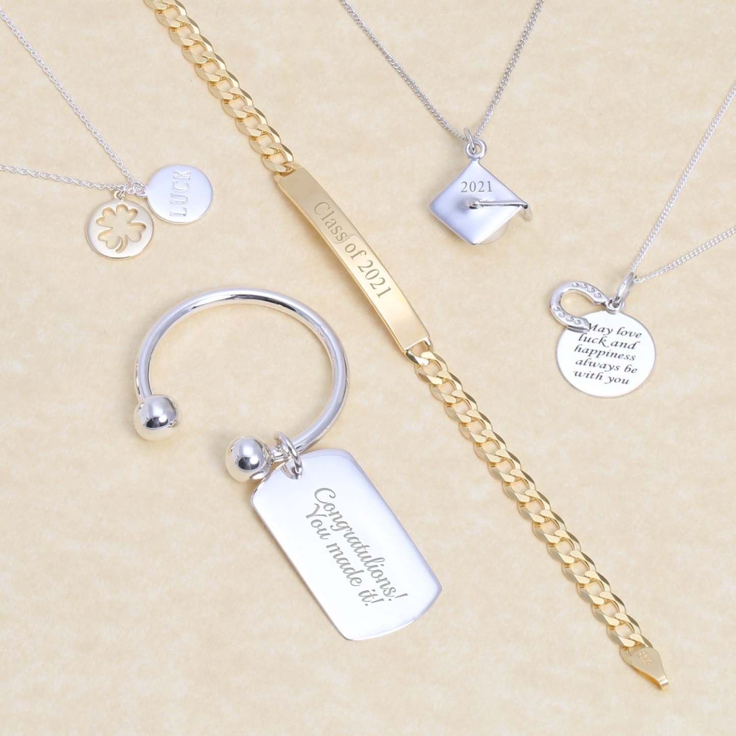 Graduation Gift Tiny Graduation Cap Hat Engravable Charm Pendant Necklace Sterling-Engravingift