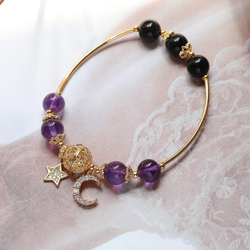 Mother's Day Gift Female Lucky Career-Help Moonstone Crystal Bracelet-Engravingift