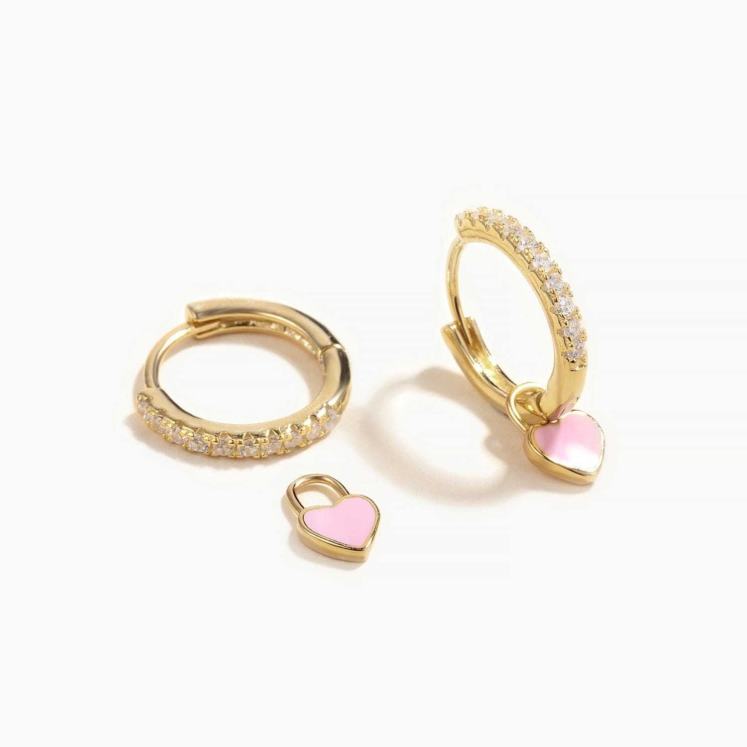 Heart Drop Earrings Earrings Kosiner