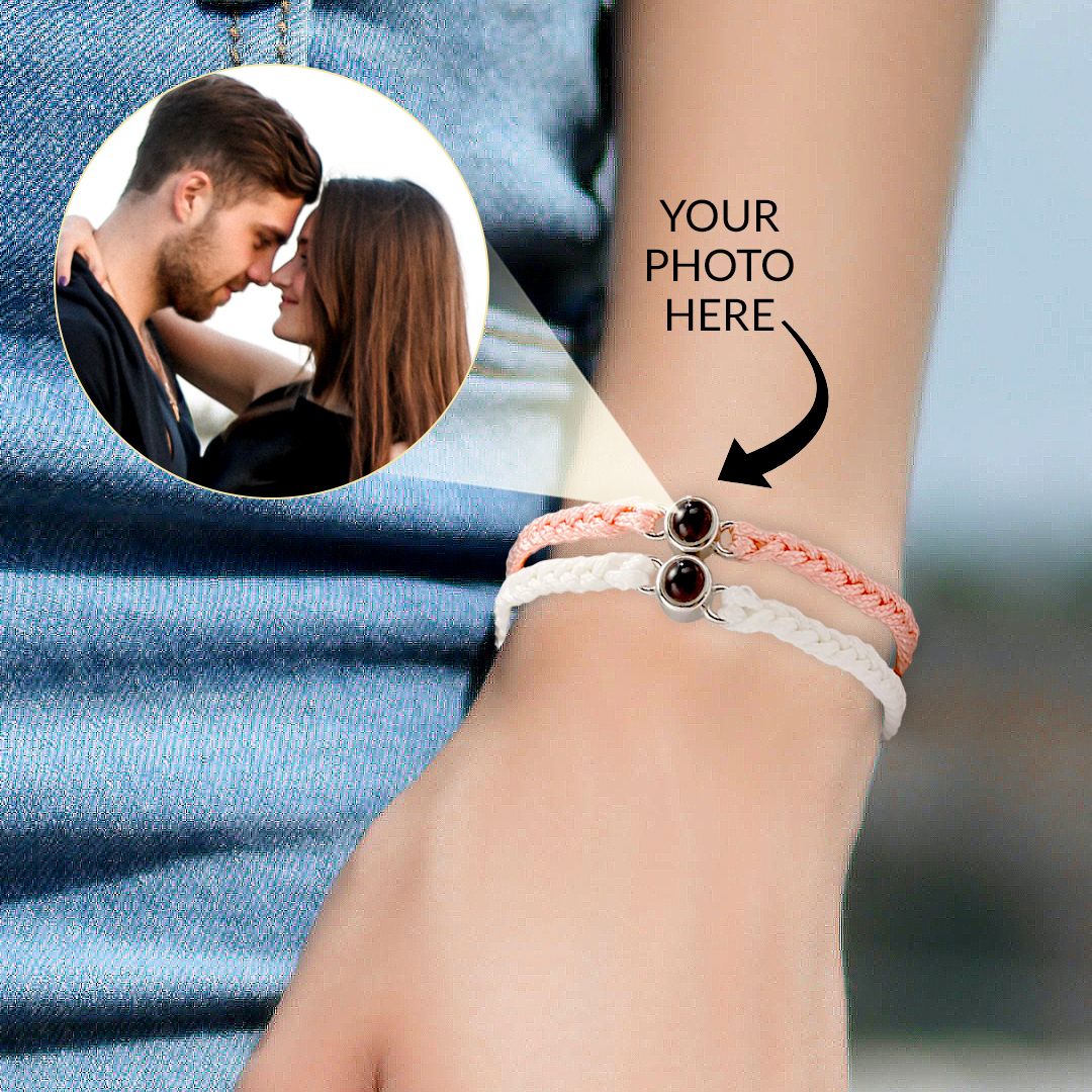 Christmas Gift Personalized Adjustable Photo Bracelet