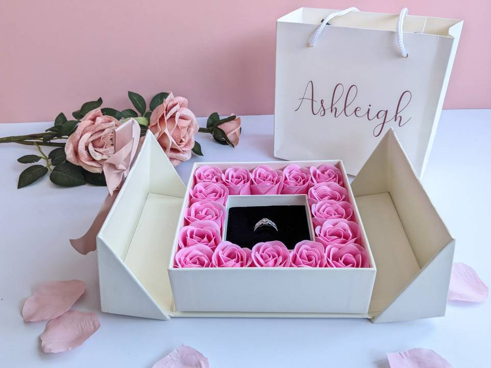Luxury Jewellery Soap Rose Gift Box