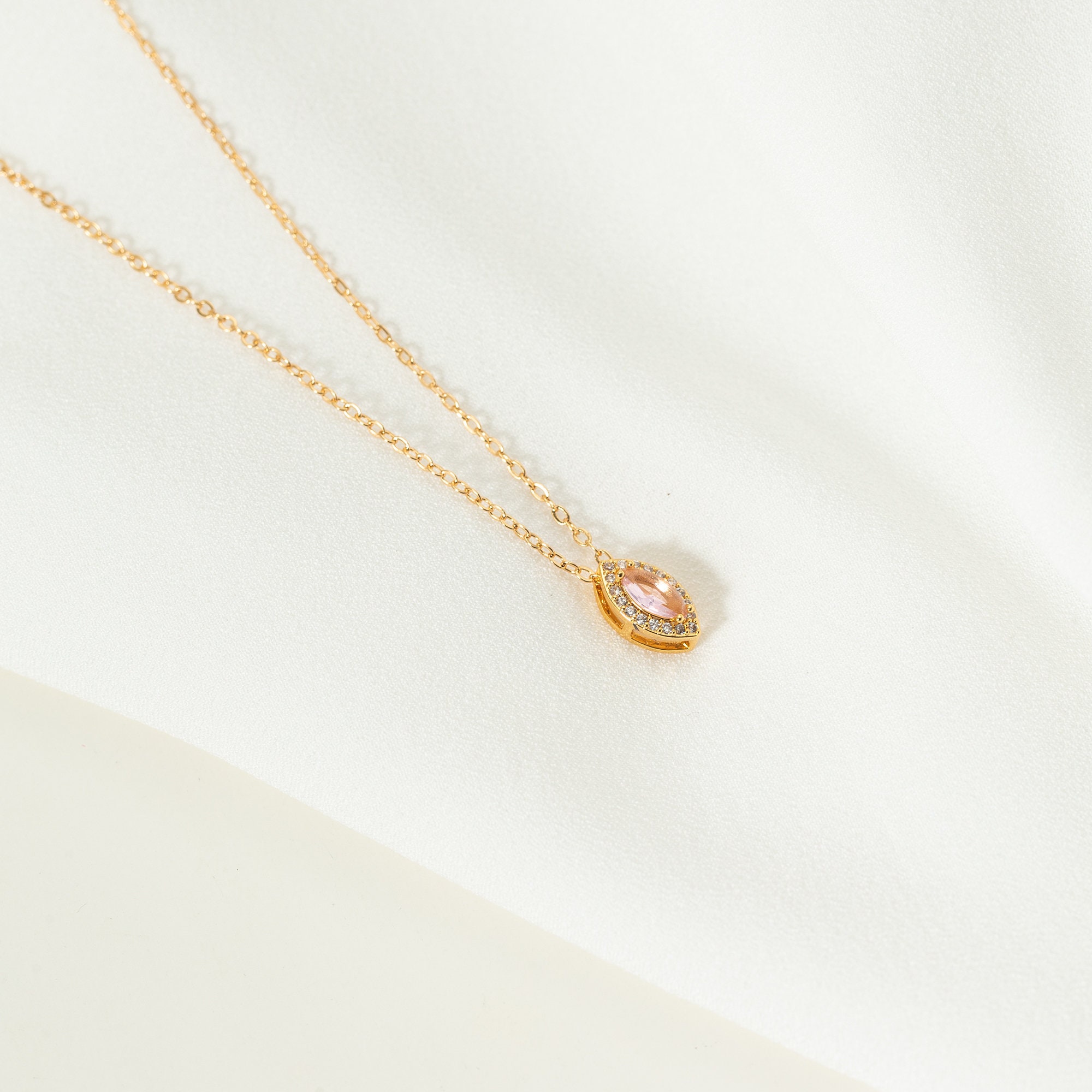 Personalized Family Minimalist Birthstone Necklace
