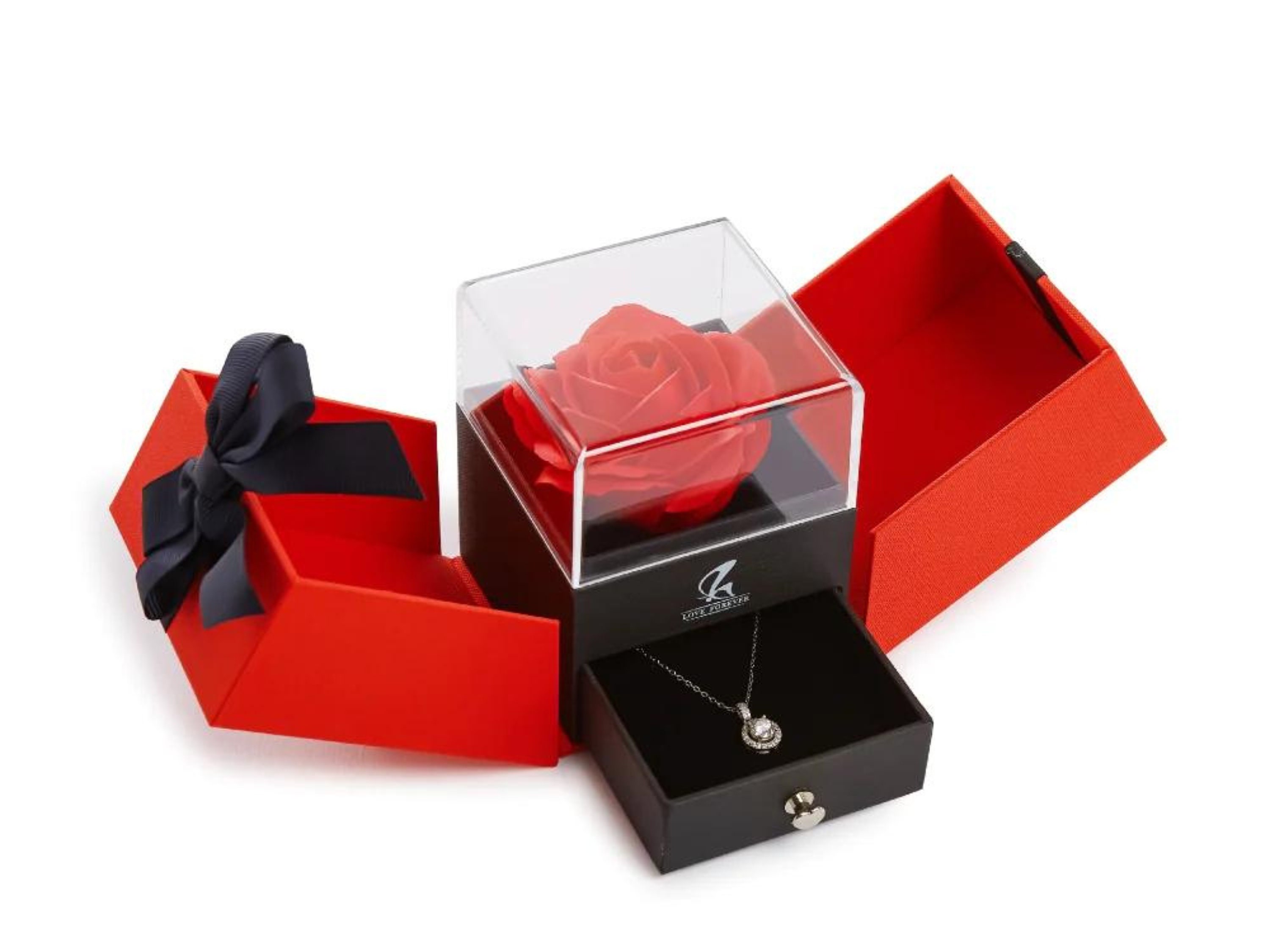 Floral jewelry gift box