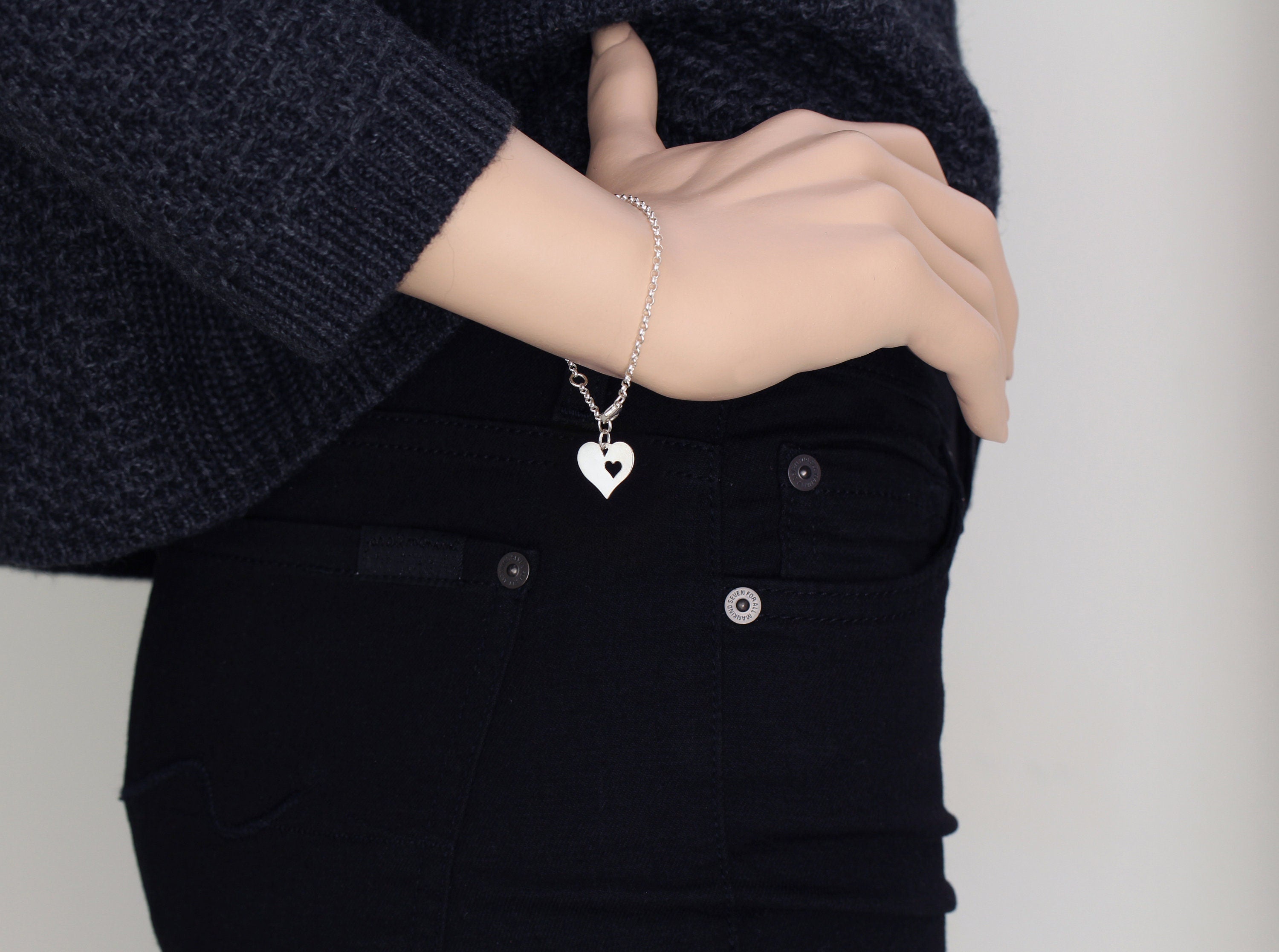 Mother's Day Gift Handpicked Daughter Bracelet, Gift for Stepdaughter, Infinite Love-Engravingift