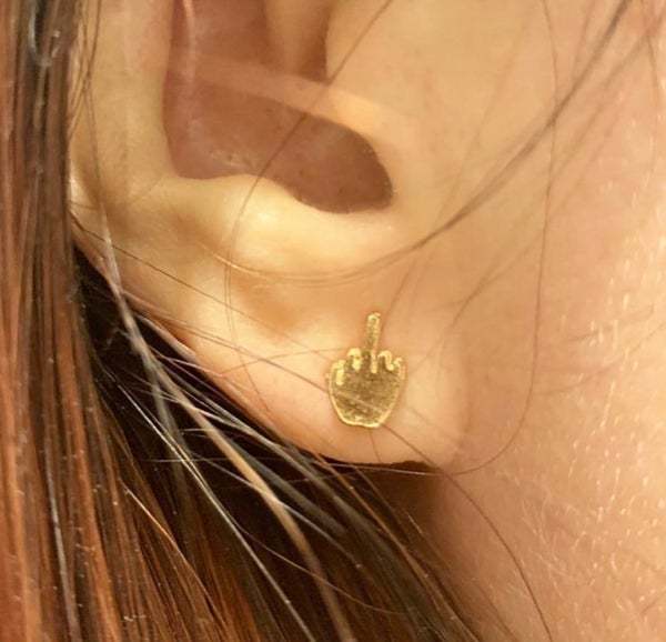 Mother's Day Gift Middle Finger Earrings-Engravingift