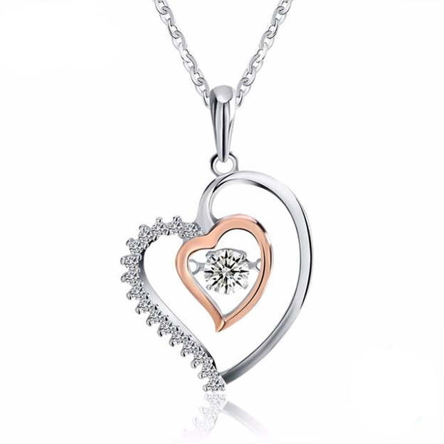 Mother'sDay Gift Luxe Heart Pendant Necklace-Engravingift