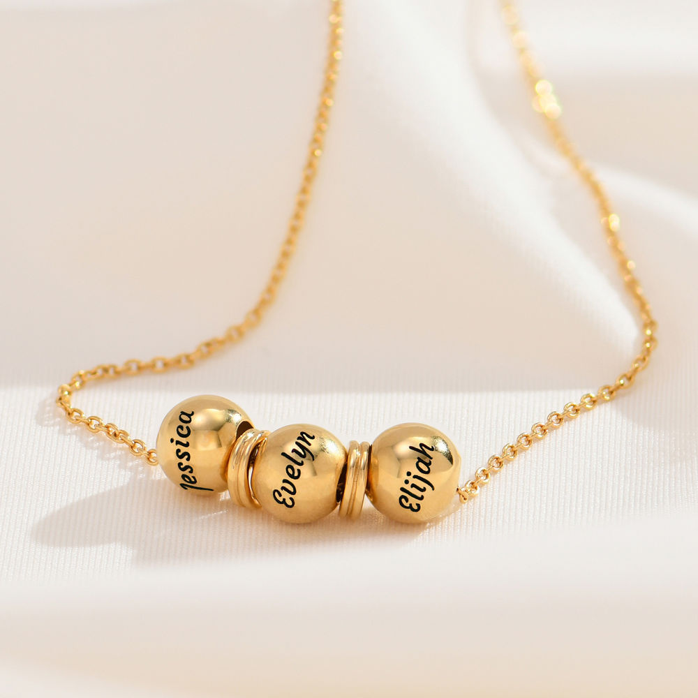 Christmas Gift Personalised Beads Balance Necklace