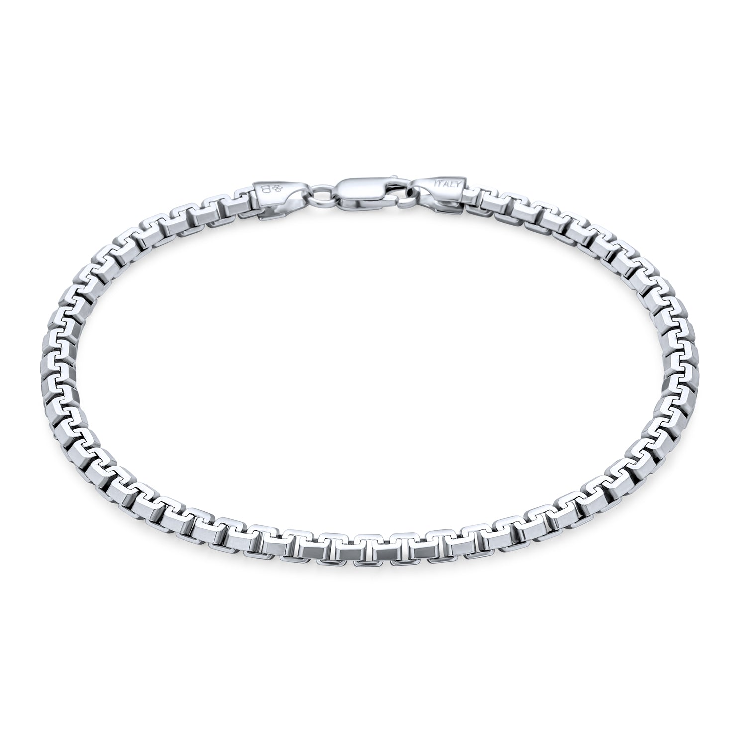Father's Day Gift Heavy Paper Clip, Wheat, Marine Chain Link Bracelet 3,6,7MM 925 Silver-Engravingift