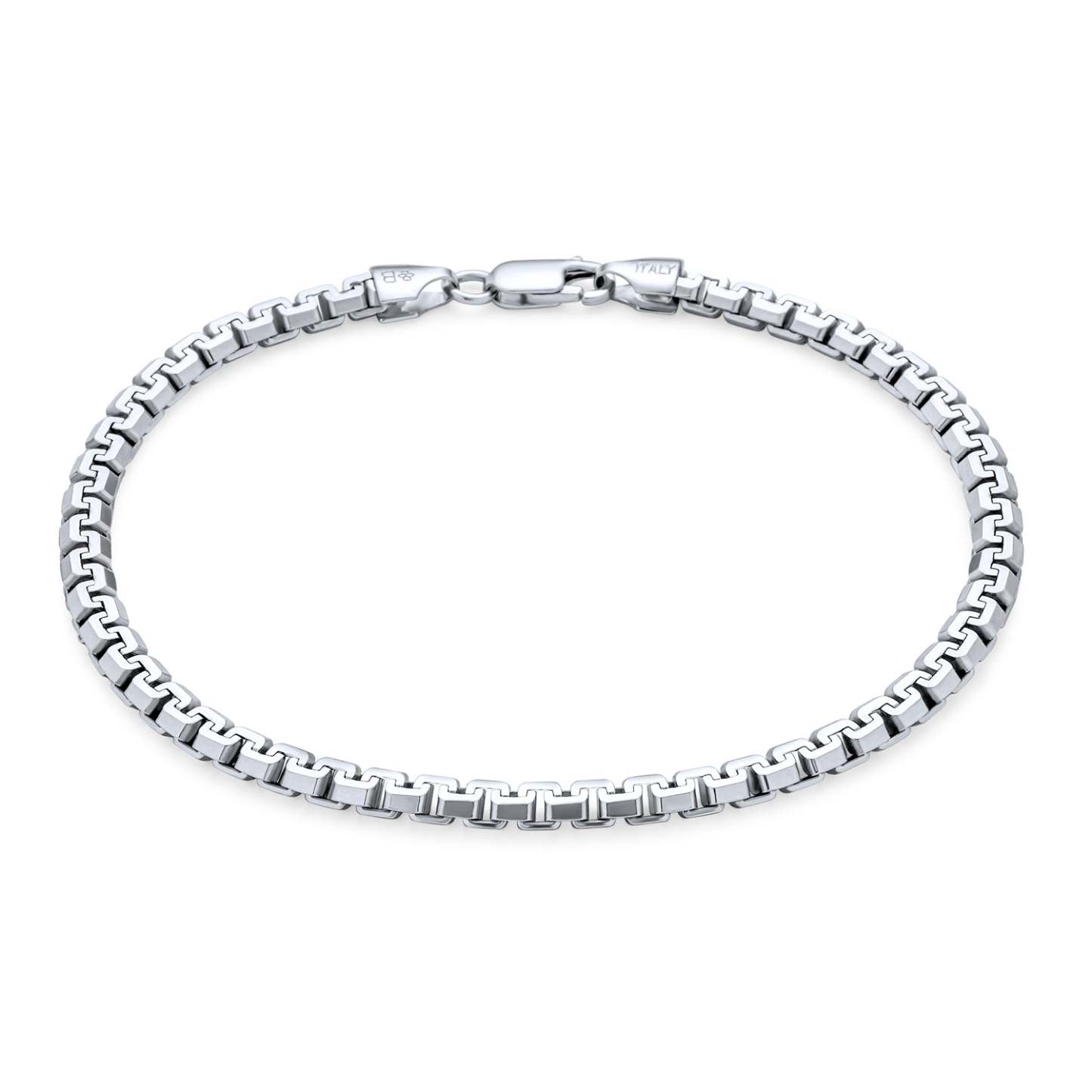 Father's Day Gift Heavy Paper Clip, Wheat, Marine Chain Link Bracelet 3,6,7MM 925 Silver-Engravingift
