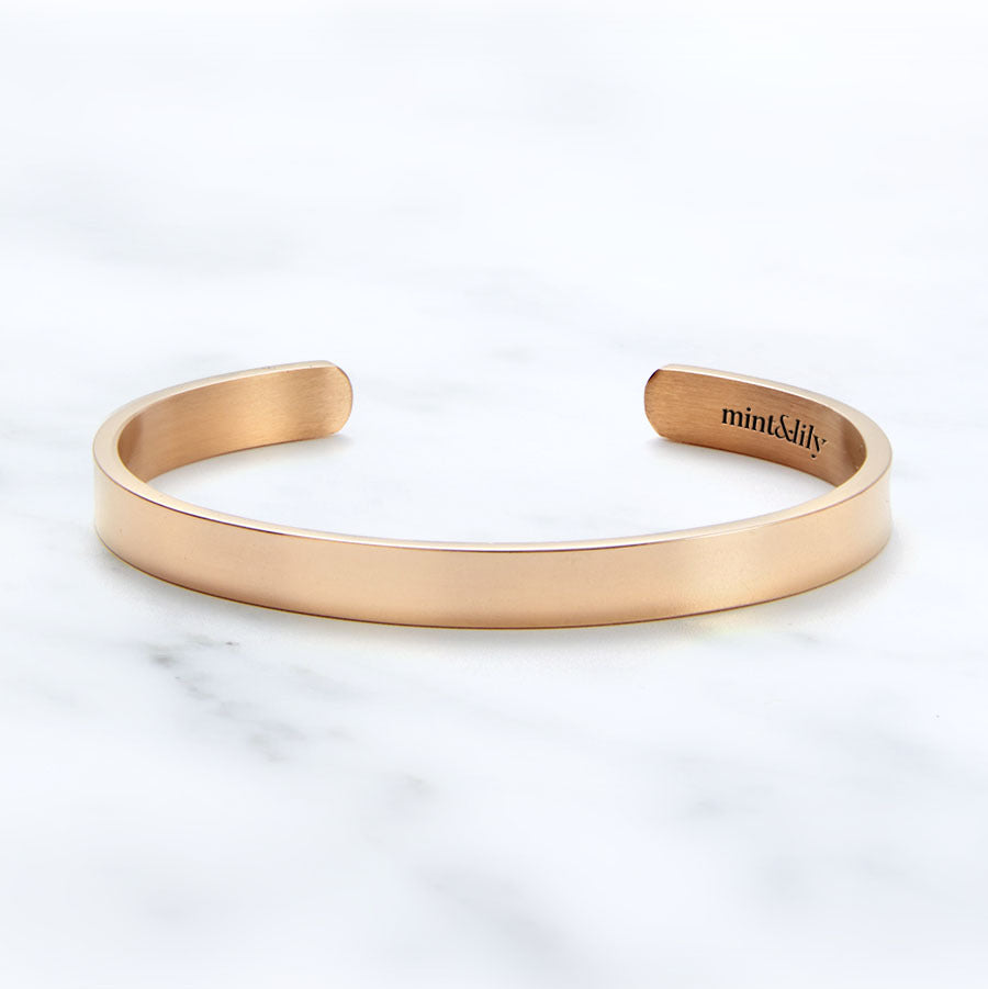 Father's Day Gift You Walk Beside Me Every Day Personalizable Cuff Bracelet-Engravingift