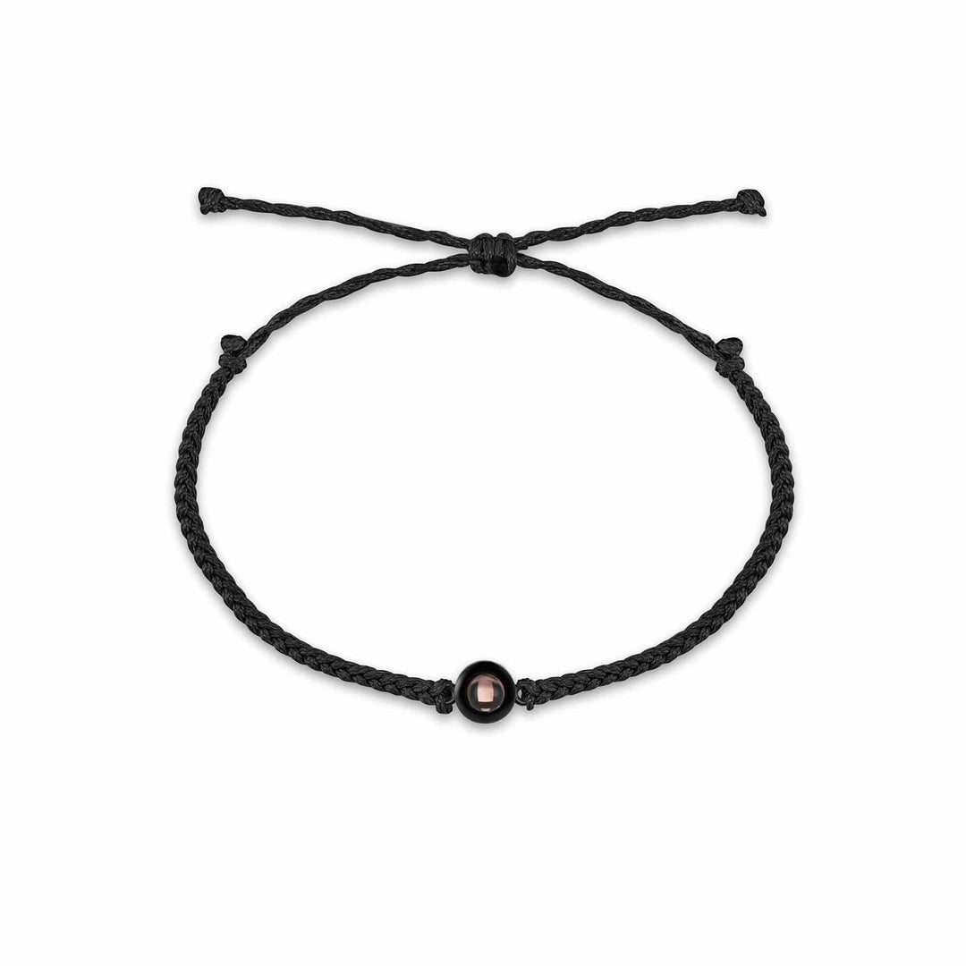 Personalized Circle Hidden Photo Projection Bracelet