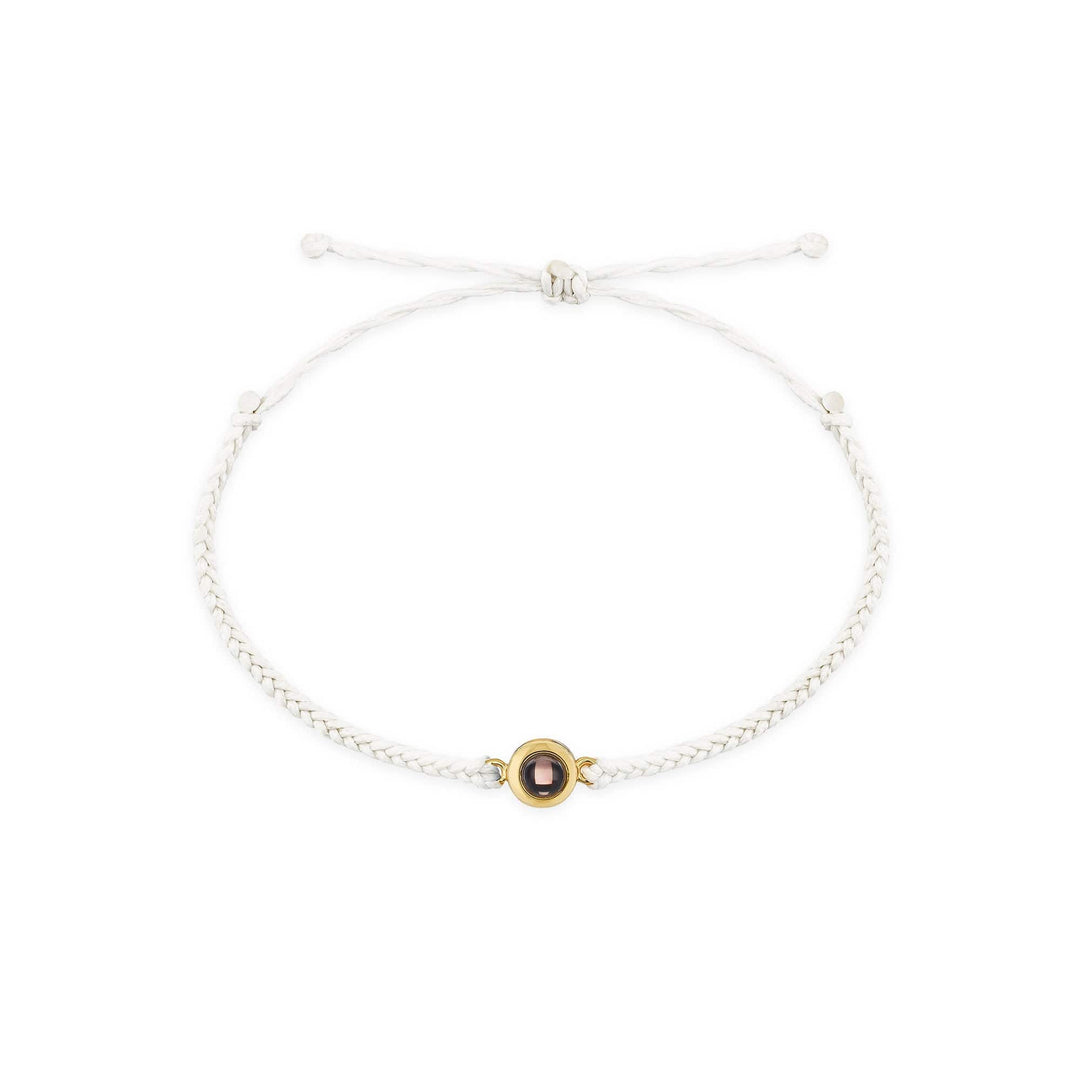 Personalized Circle Hidden Photo Projection Bracelet