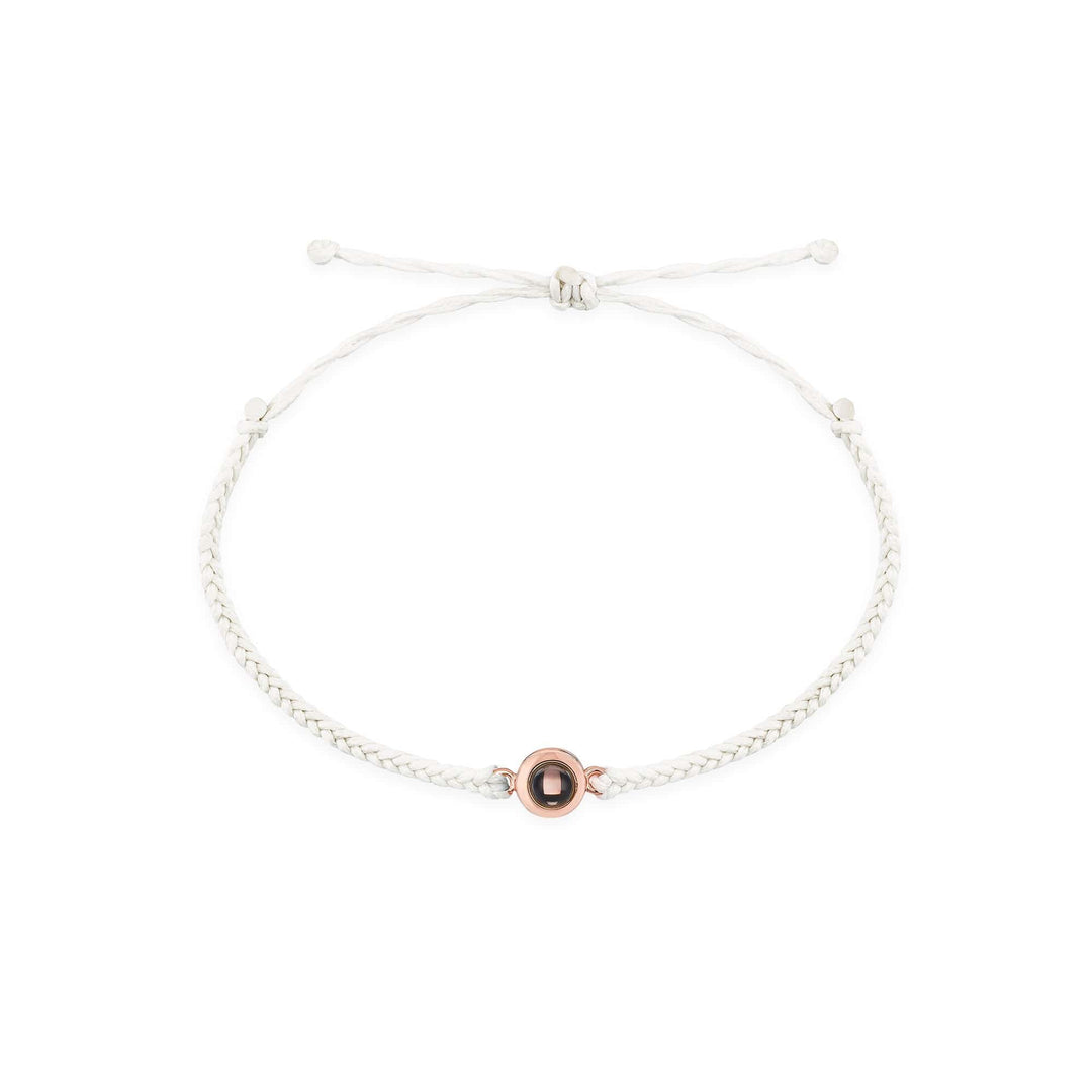 Personalized Circle Hidden Photo Projection Bracelet